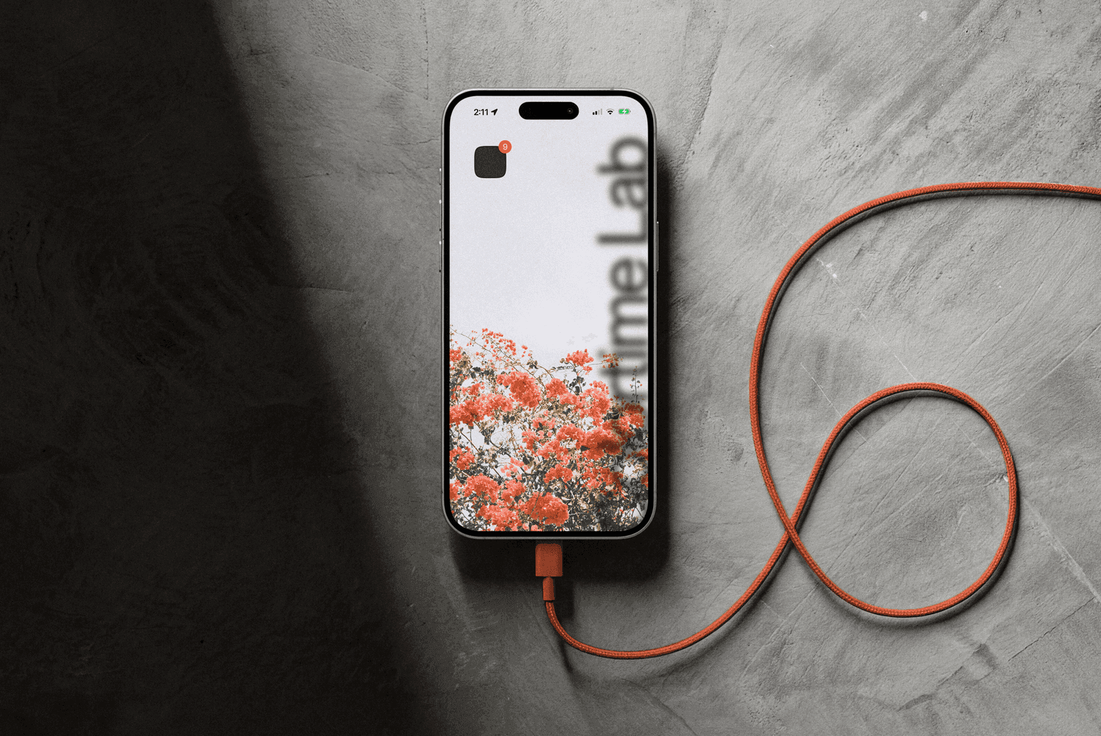 Phone on a desk